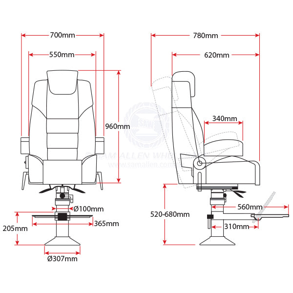 PILOT SEATS - RELAXN VOYAGER