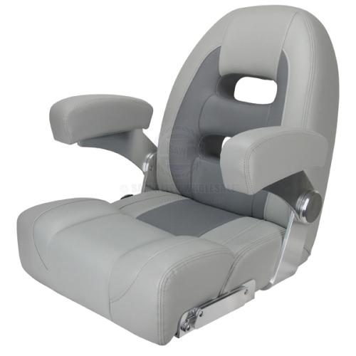 RELAXN SEATS - CRUISER SERIES - HIGH BACK Grey Dark Grey boat seats
