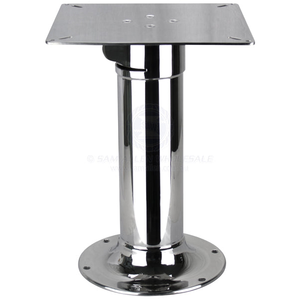 TABLE PEDESTAL - 2 PIECE TELESCOPIC - STAINLESS STEEL