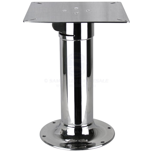 TABLE PEDESTAL - 2 PIECE TELESCOPIC - STAINLESS STEEL