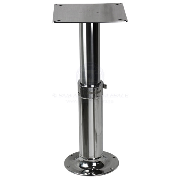 TABLE PEDESTAL - 2 PIECE TELESCOPIC - STAINLESS STEEL