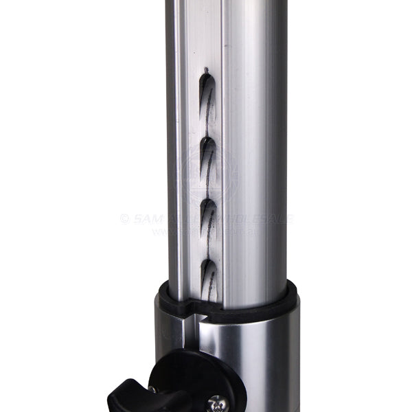 RELAXN TABLE PEDESTAL - ADJUSTABLE - ANODISED ALUMINIUM