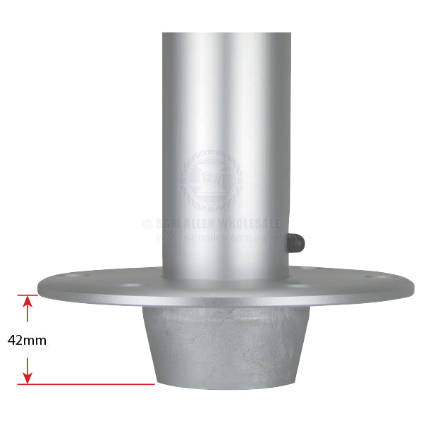 TABLE PEDESTAL - REMOVABLE - ANODISED ALUMINIUM