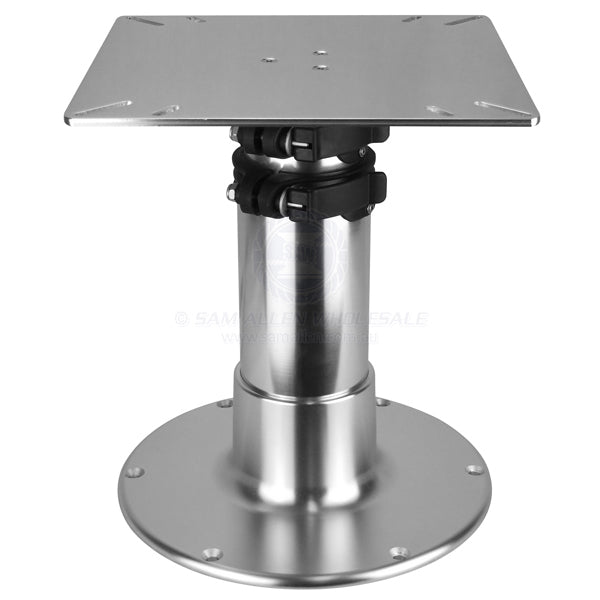 TABLE PEDESTAL - 3 PIECE TELESCOPIC - ANODISED ALUMINIUM