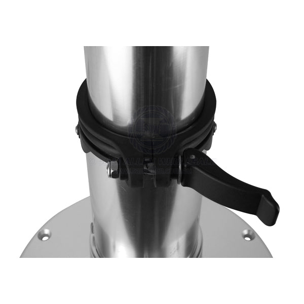 TABLE PEDESTAL - 3 PIECE TELESCOPIC - ANODISED ALUMINIUM