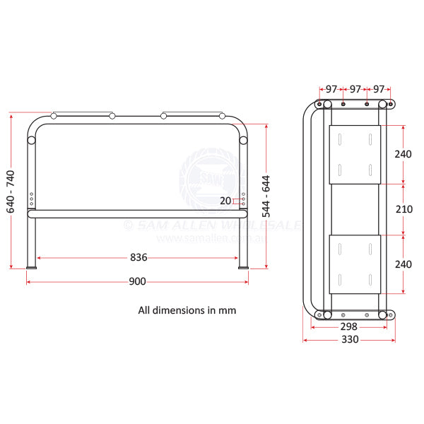 RELAXN PEDESTAL - DOUBLE SPACEFRAME