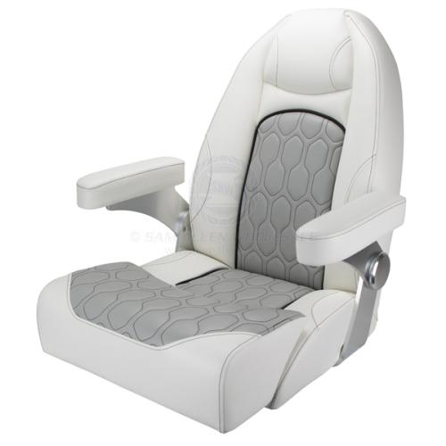 RELAXN SEATS - NAUTILUS SERIES SEAT White/Grey / (018 / 293947) boat seats