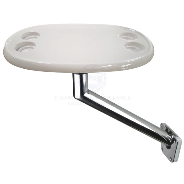 RELAXN TABLE KITS - SIDE MOUNT STAINLESS STEEL PEDESTAL WITH PREMIUM TABLE TOP