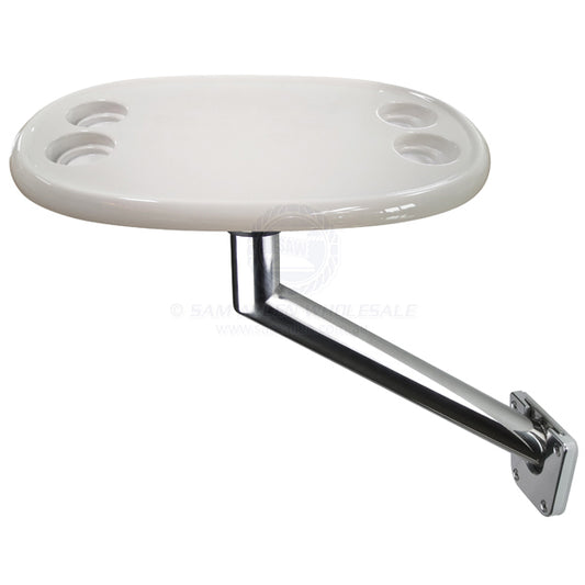 RELAXN TABLE KITS - SIDE MOUNT STAINLESS STEEL PEDESTAL WITH PREMIUM TABLE TOP