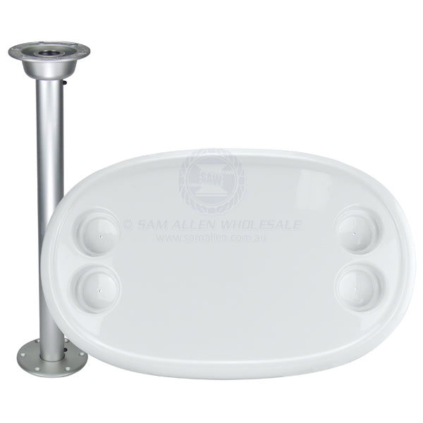RELAXN TABLE KITS - STOWABLE ALLOY PEDESTAL WITH PREMIUM TABLE TOP