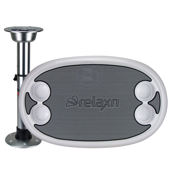 RELAXN TABLE KITS - ADJUSTABLE ALLOY PEDESTAL WITH PREMIUM TABLE TOP
