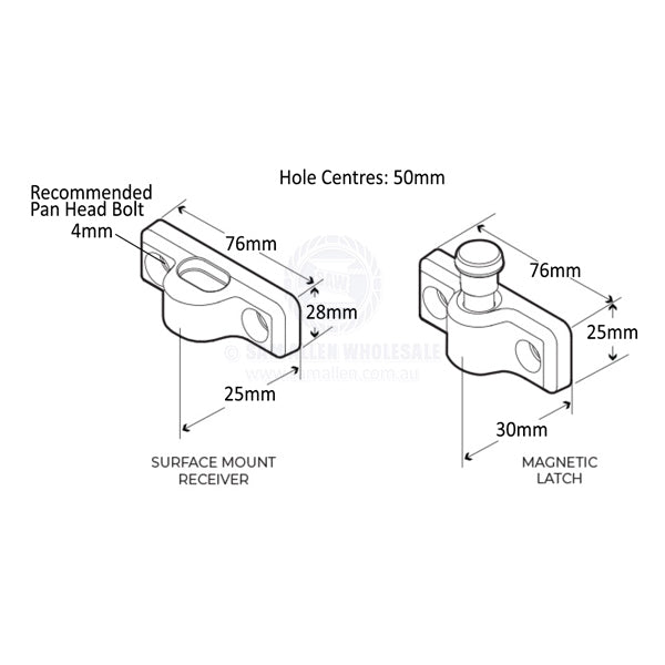LATCH - GATE SYSTEM MAGNETIC SURFACE