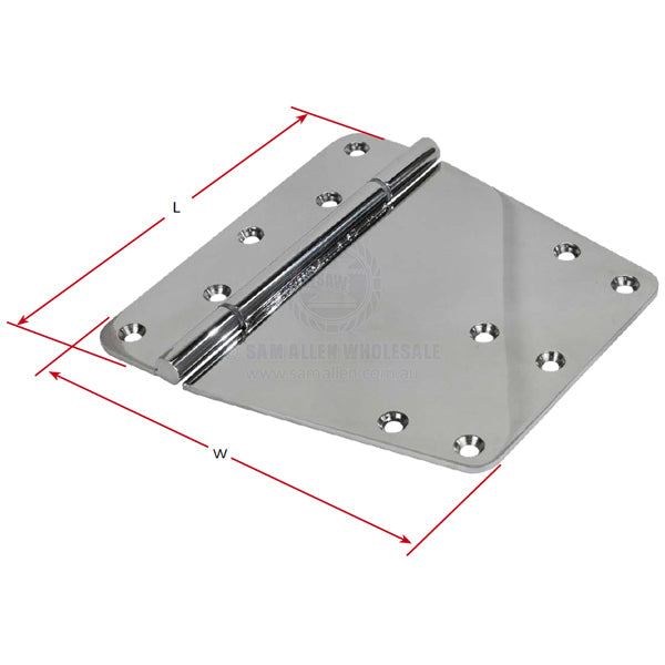 HINGE - NON RATTLE HEAVY DUTY - STAINLESS STEEL