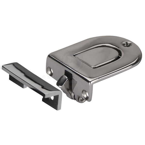 LATCH - FLUSH PUSH BUTTON - STAINLESS STEEL
