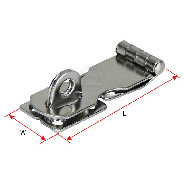 HASP & STAPLE - PRESSED STAINLESS STEEL