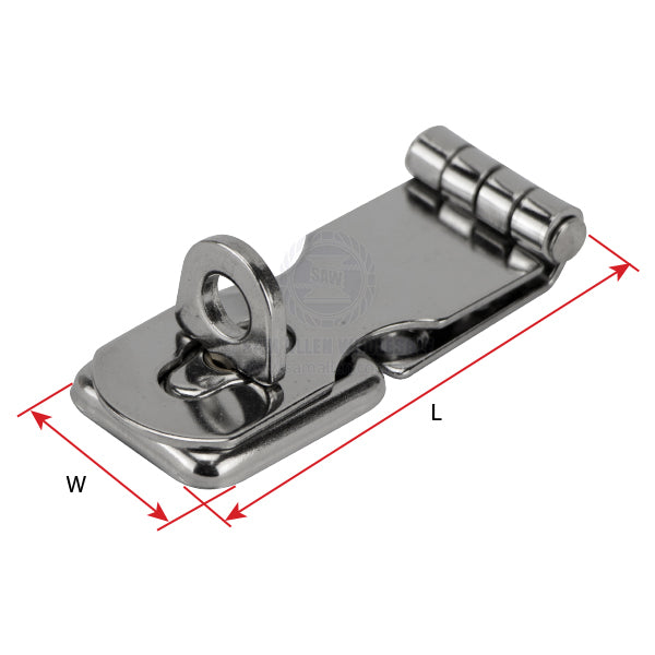 HASP & STAPLE - PRESSED STAINLESS STEEL