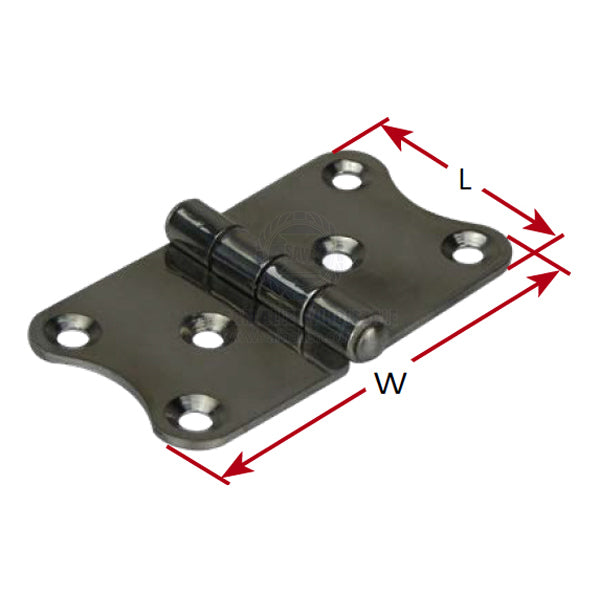 HINGE - STRAP - EVEN - STAINLESS STEEL