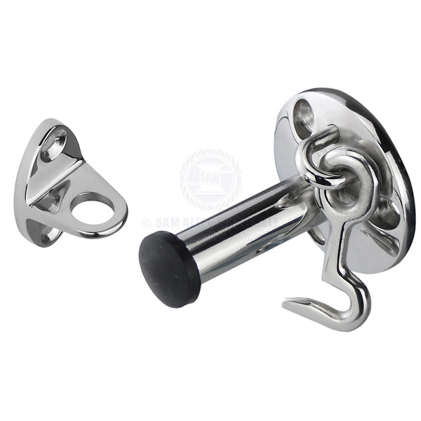 DOOR STOP & CABIN HOOK - STAINLESS STEEL