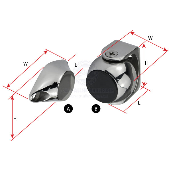 RELAXN DOOR STOP - MAGNETIC - STAINLESS STEEL