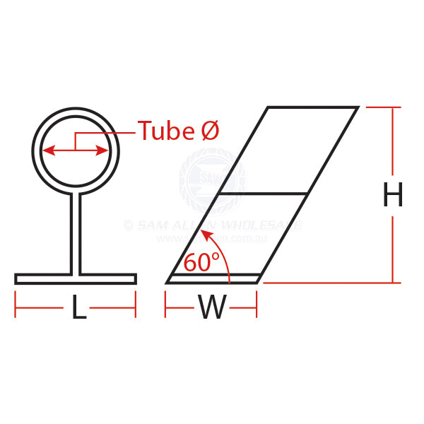 HAND RAIL - END SUPPORTS - STAINLESS STEEL