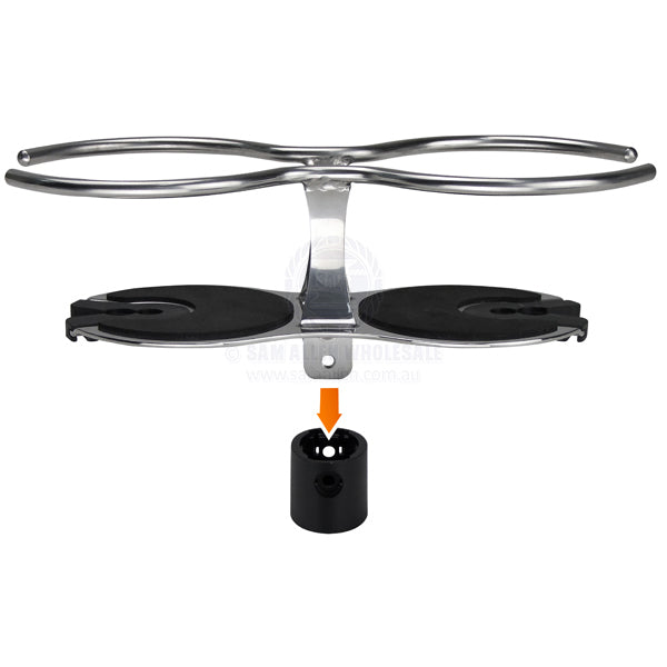 DRINK HOLDER - WINE GLASS - STAINLESS STEEL