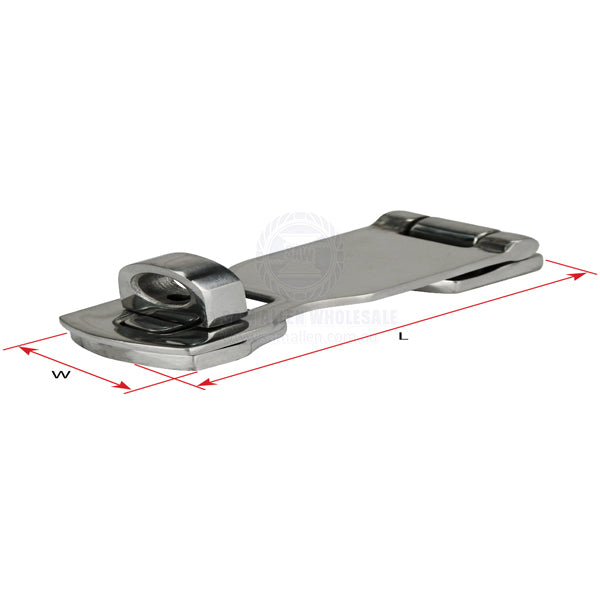 HASP & STAPLE - TWISTLOCK - CAST STAINLESS STEEL