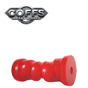 6″ Self Centering Roller RED – 17mm ID boat trailer roller