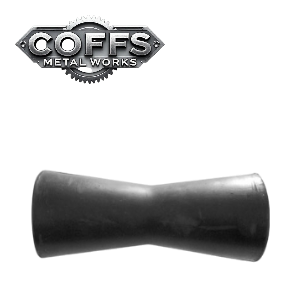 Boat Trailer Concave Roller 12″ BLACK – 25mm ID boat trailer roller