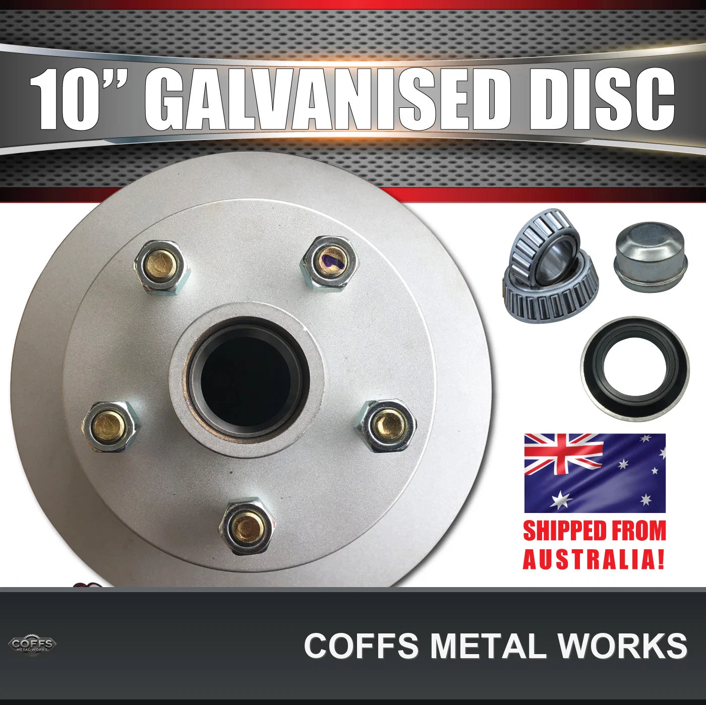 2x-10-ford-pattern-trailer-caravan-galvanised-dacromet-discs-koyo-sl-slimline-bearings-07