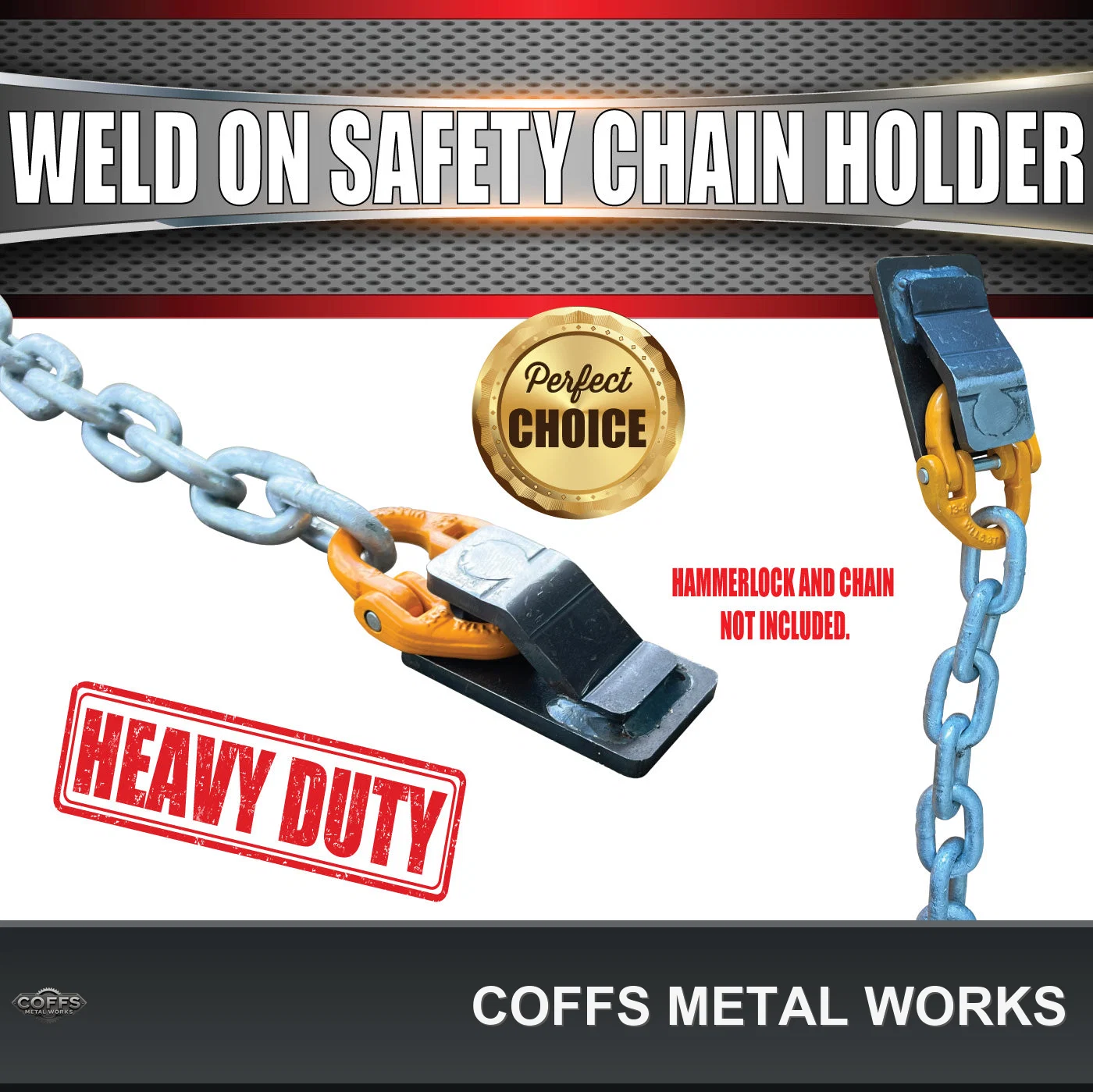 2x-10mm-trailer-caravan-weld-safety-chain-holder-cam-lock-base-suit-hammerlocks-coffs-m-05