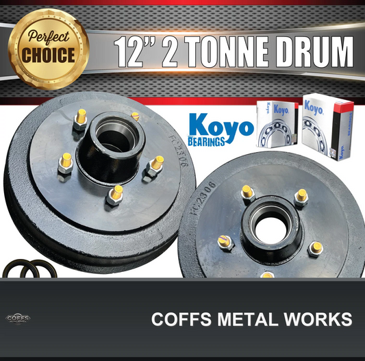 2x-12-2-tonne-5-stud-electric-trailer-caravan-brake-drums-japanese-koyo-bearings-coffs-01