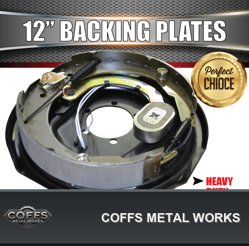 2x-12-trailer-caravan-electric-brake-backing-plates-quality-strong-magnets-coffs-metal-03