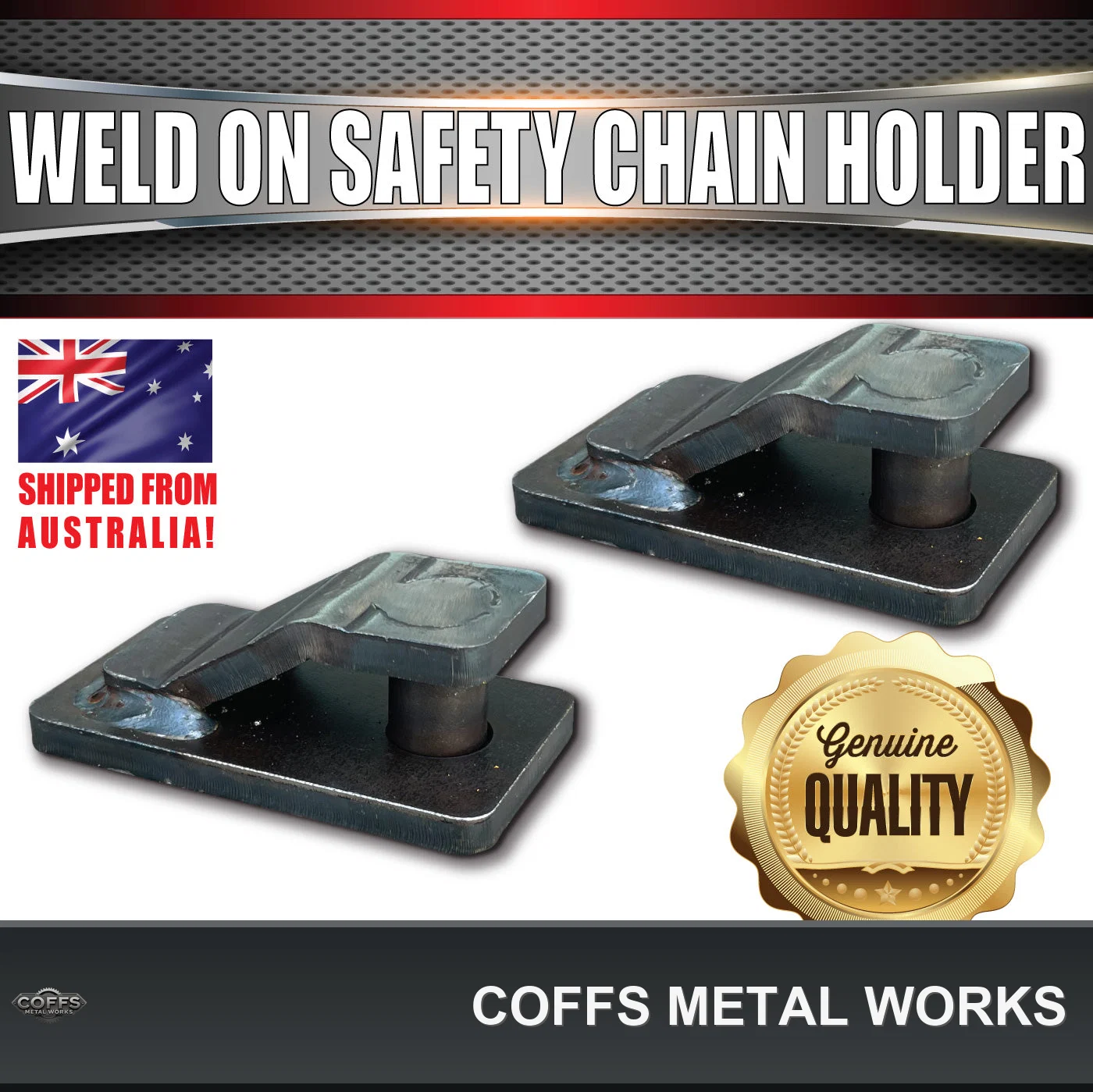 2x-13mm-trailer-caravan-weld-safety-chain-holder-cam-lock-base-suit-hammerlocks-coffs-m-01