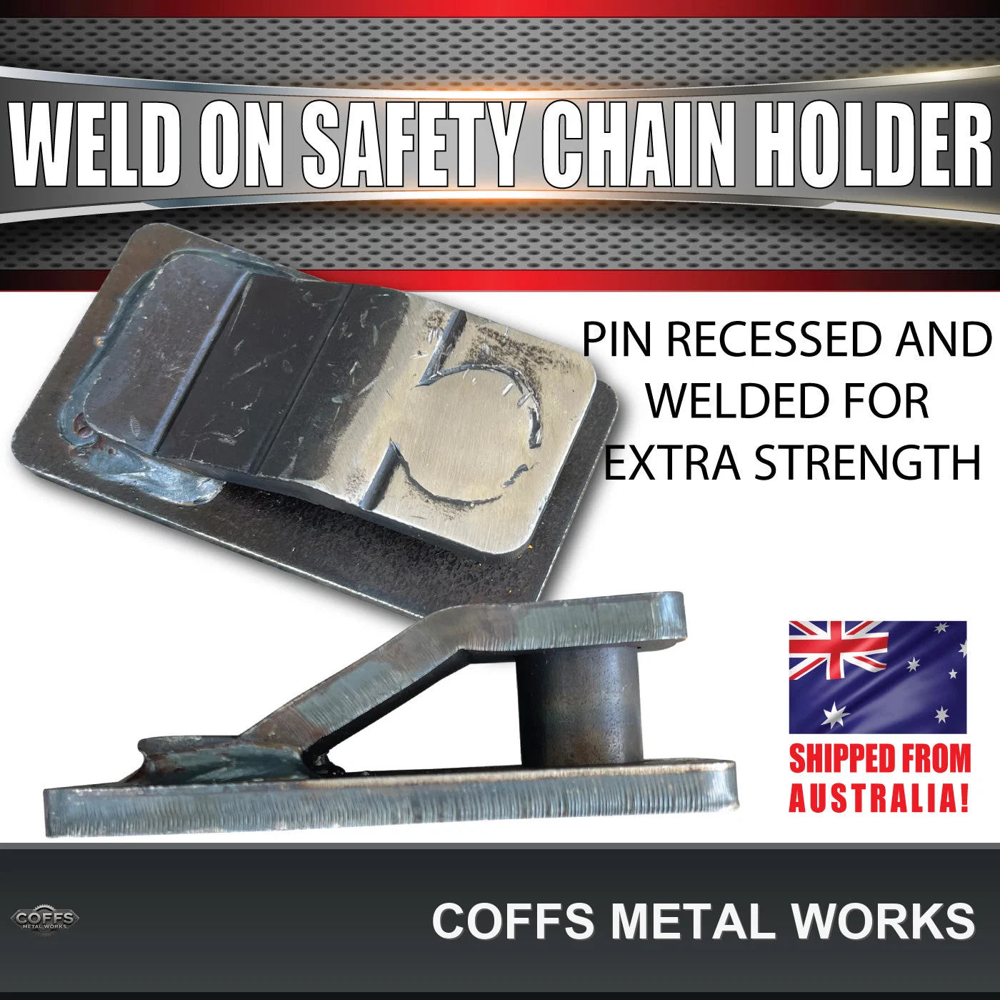 2x-13mm-trailer-caravan-weld-safety-chain-holder-cam-lock-base-suit-hammerlocks-coffs-m-06