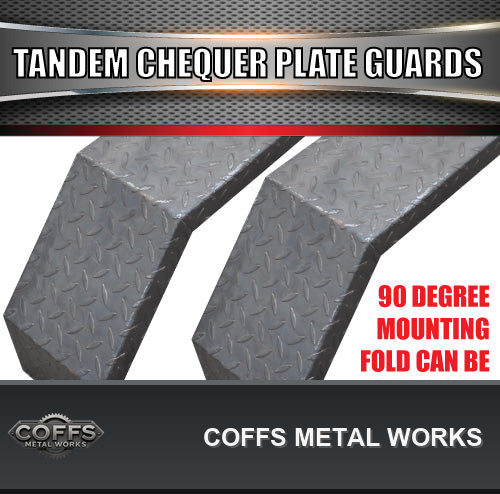 2x-1600mm-x-250mm-tandem-trailer-mudguards-chequer-steel-suits-slipper-springs-2-5mm-co-04