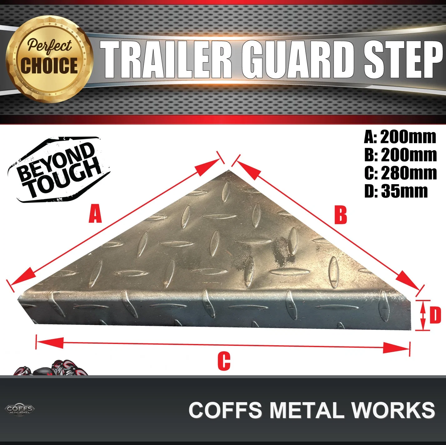 2x-1740mm-x-250mm-tandem-trailer-mudguards-chequer-steel-steps-suits-rocker-roller-spri-09