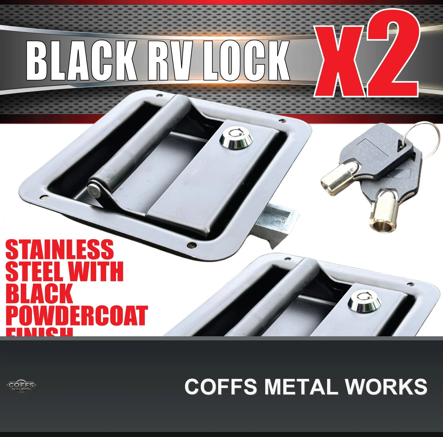 2x-black-stainless-caravan-rv-motorhome-trailer-canopy-lock-pull-down-up-handle-coffs-m-01