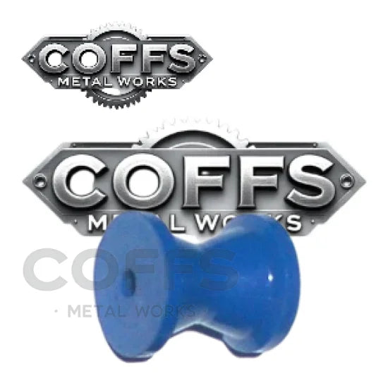 3″ Bow Roller Shallow V BLUE – 17mm ID boat trailer roller