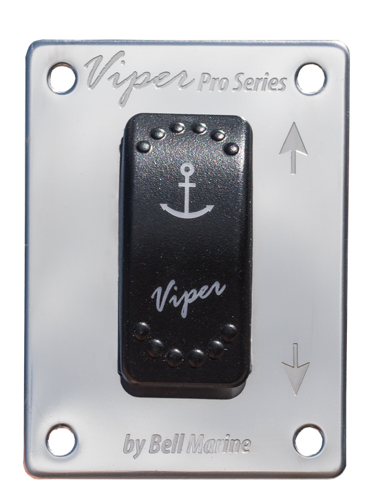 Viper Pro Series Led Up/Down Momentary Anchor Switch Plus Polished Stainless Steel Face Plate | Coffs Metal Works