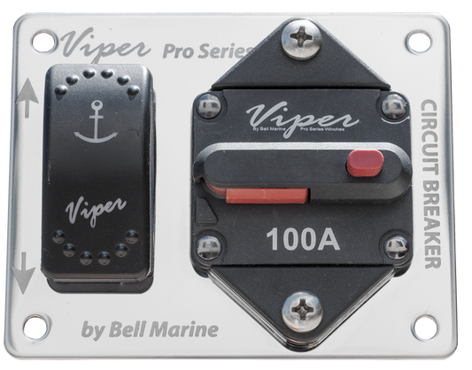 Combo Led Up/Down Momentary Switch & 100A Circuit Breaker Plus S/S Face Place | Coffs Metal Works