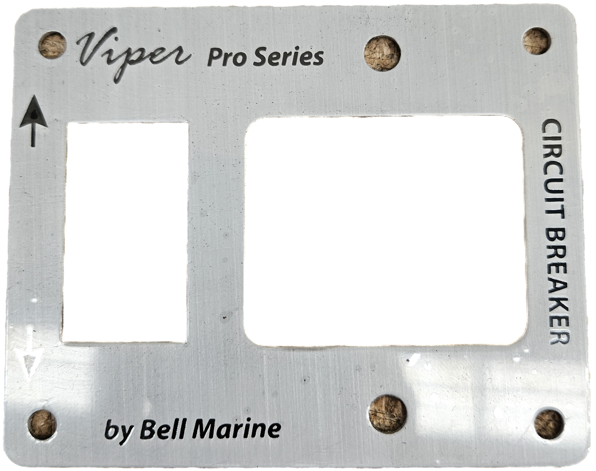 Viper Pro Series Aluminium Combo Faceplate For Led Switch And Circuit Breaker | Coffs Metal Works