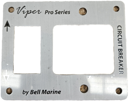 Viper Pro Series Aluminium Combo Faceplate For Led Switch And Circuit Breaker | Coffs Metal Works
