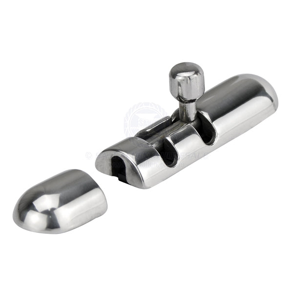 BARREL BOLTS - ROUNDED - STAINLESS STEEL