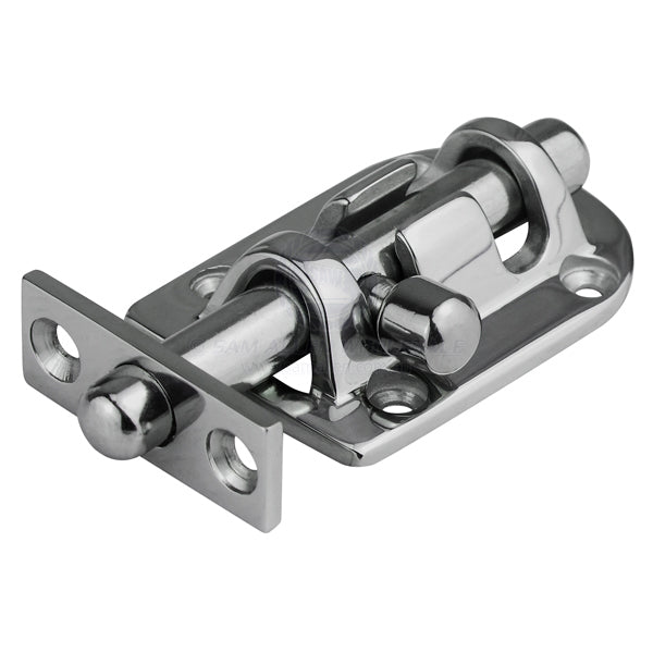 BARREL BOLT - 90 DEGREE STRIKER PLATE - STAINLESS STEEL
