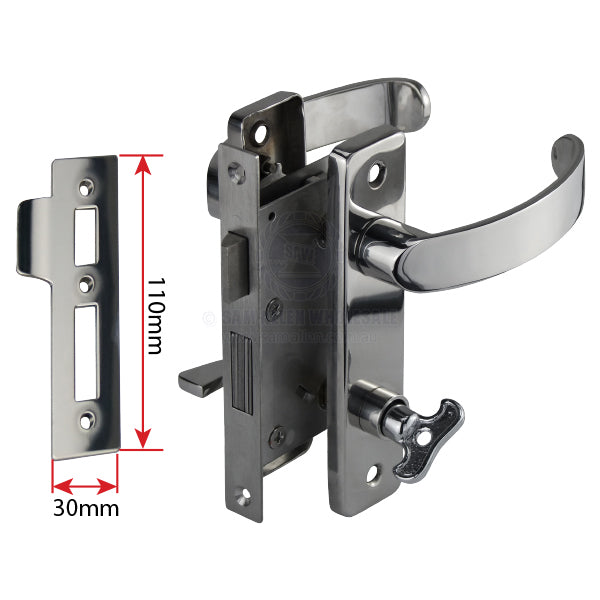 DOOR LOCK - RIGHT HAND OUT - SOCKET KEY