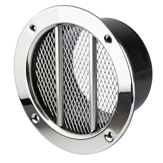 VENT - ROUND GRATED - STAINLESS STEEL