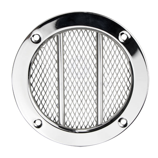 VENT - ROUND GRATED - STAINLESS STEEL