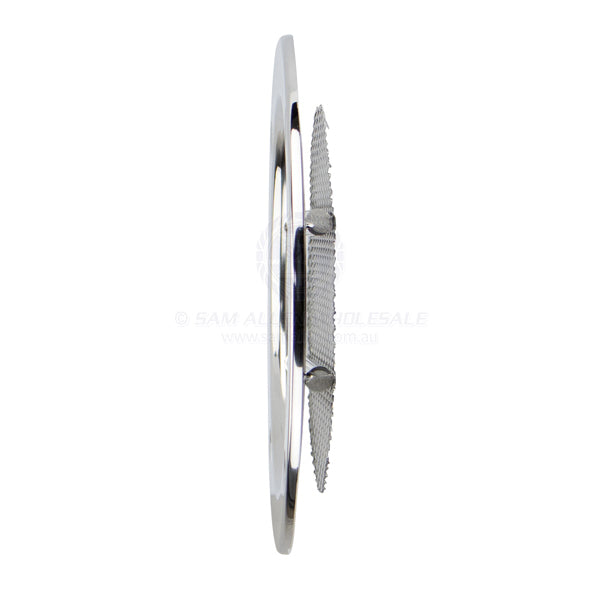 VENT - ROUND GRATED - STAINLESS STEEL