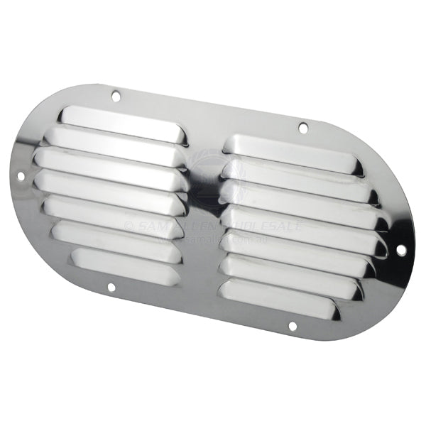VENTS - OVAL LOUVRE - STAINLESS STEEL