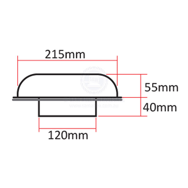 RELAXN VENTILATION INTAKE / EXHAUST FAN - SOLAR POWERED - STAINLESS STEEL